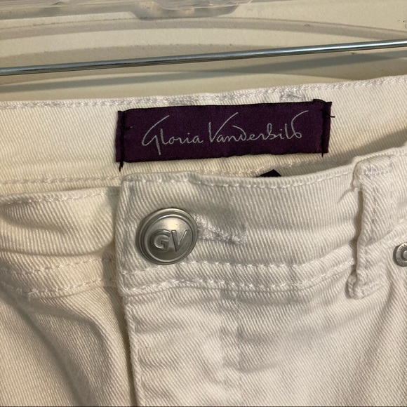 Gloria Vanderbilt Amanda White Capri pants Size 10 - Picture 2 of 6